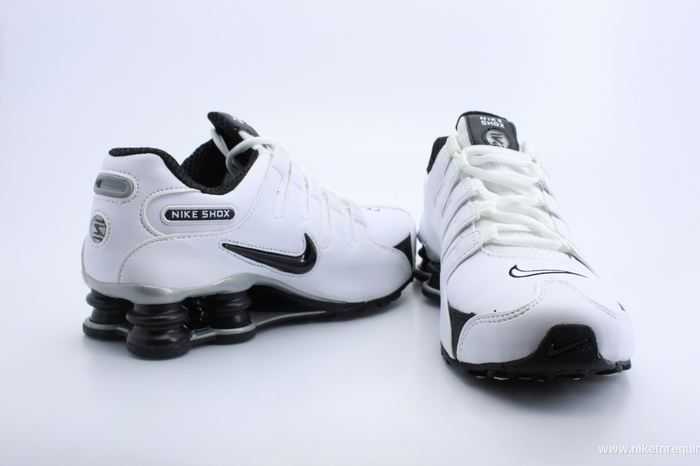 blanc et noir Nike Shox NZ chaussures de sport (1)